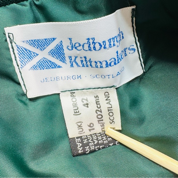 VTG Scottish Tartan Plaid Wool Kilt / Skirt - Picture 3 of 6